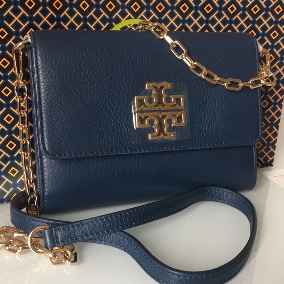 ✂️ TORY  BURCH Britten chain Hudson Bay crossbody - Picture 2 of 5
